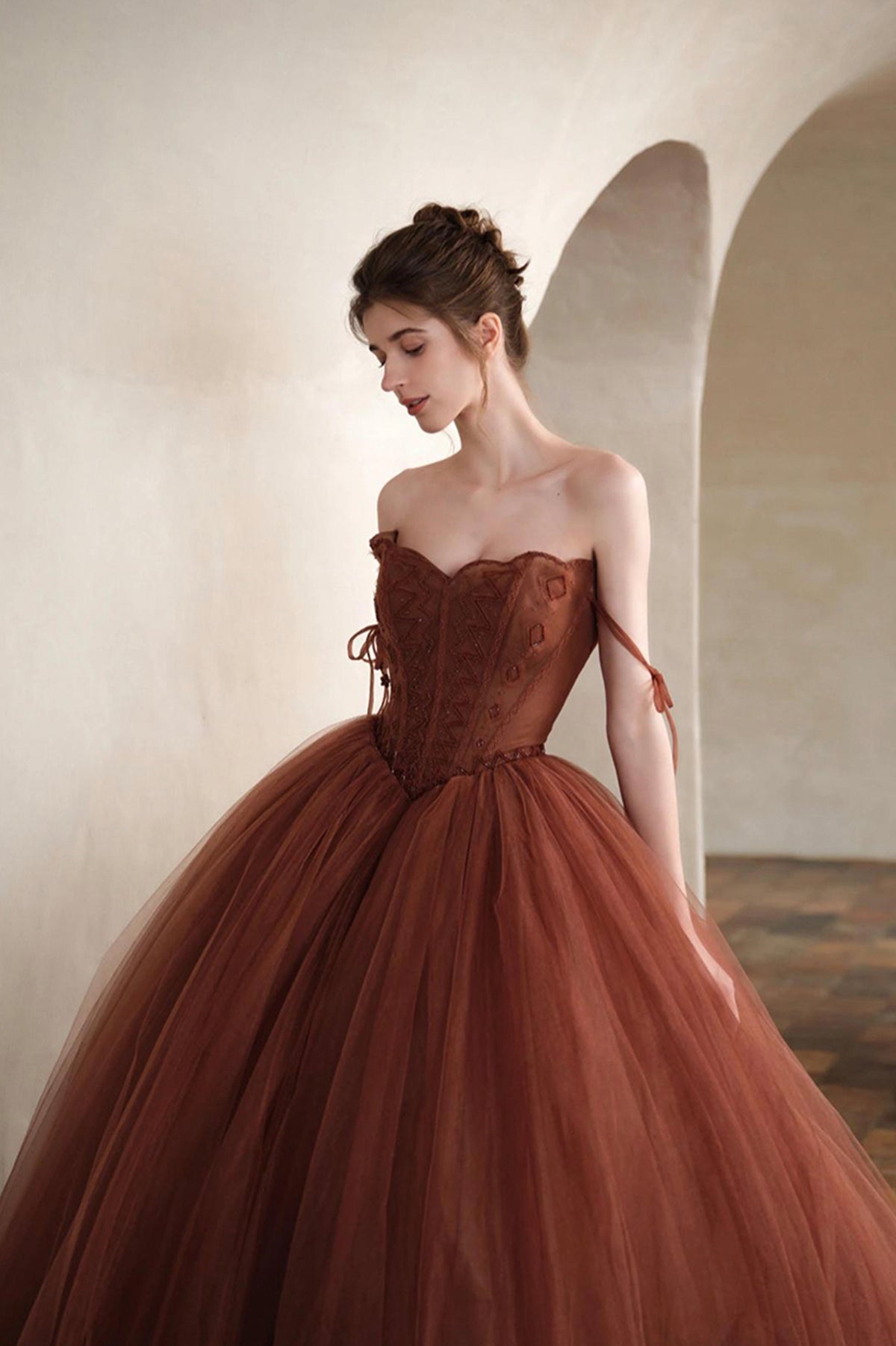 Amazing Tulle Long Ball Gown