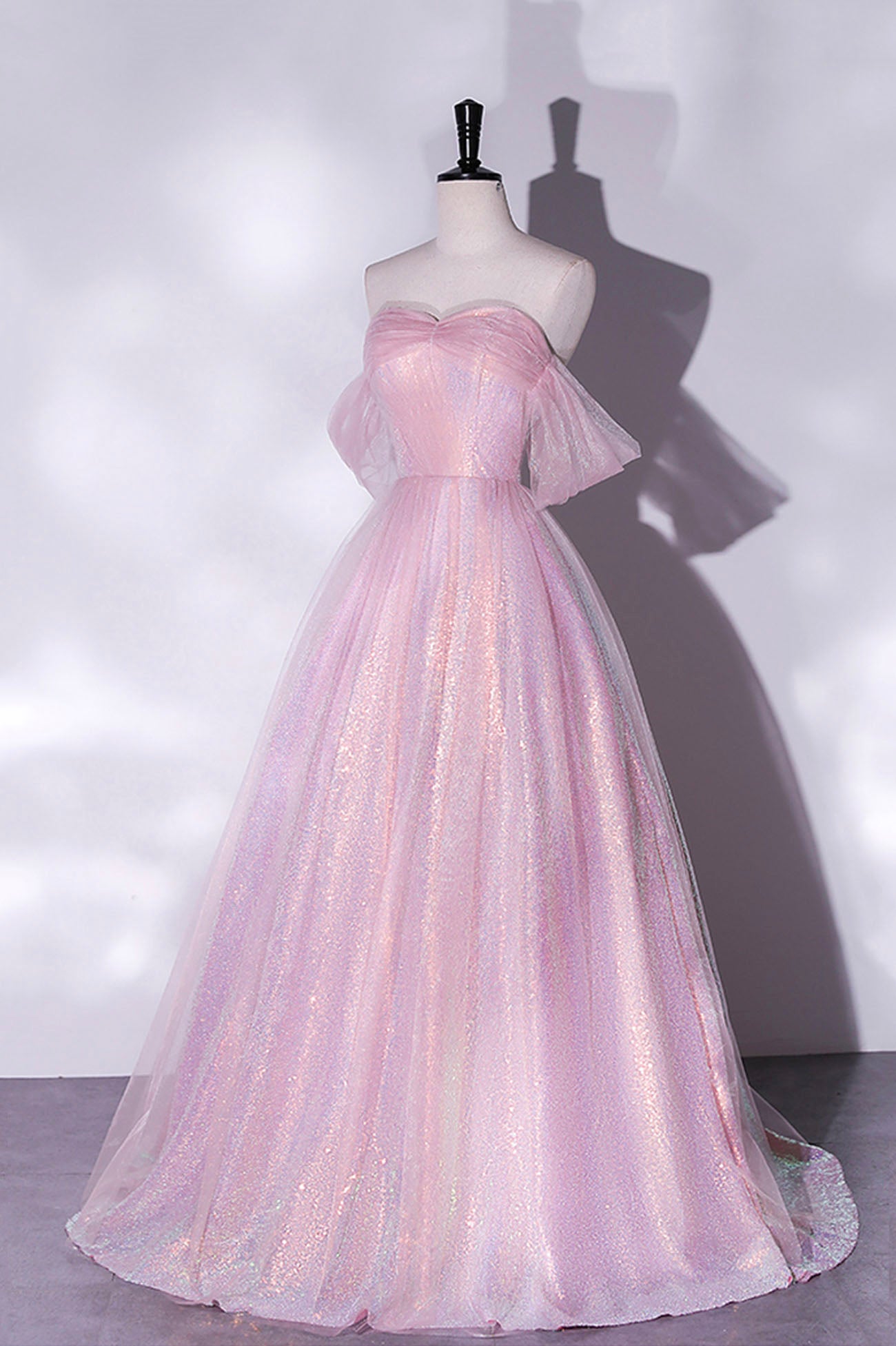 light pink off the shoulder prom dress silk off shoulder dress Light Pink Off Shoulder Formal Maxi Dress Liymc