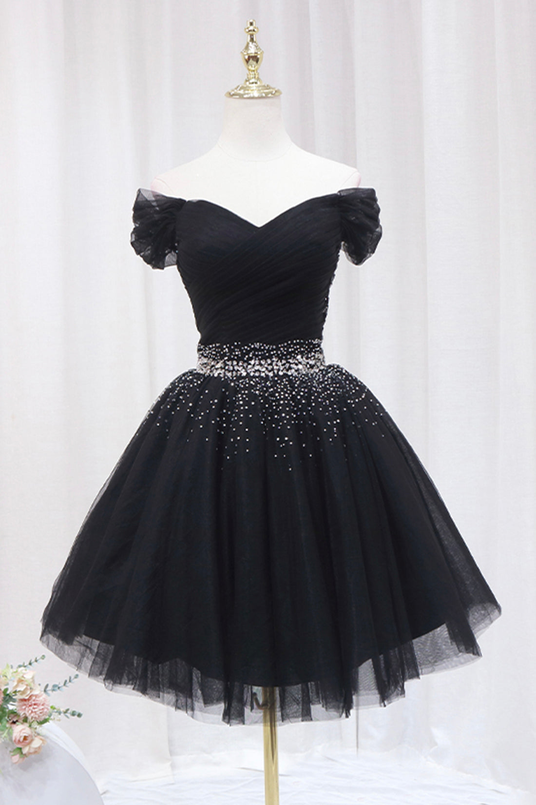 Black Cocktail Dress For Prom Black Mermaid Beaded Prom Dress Sexy