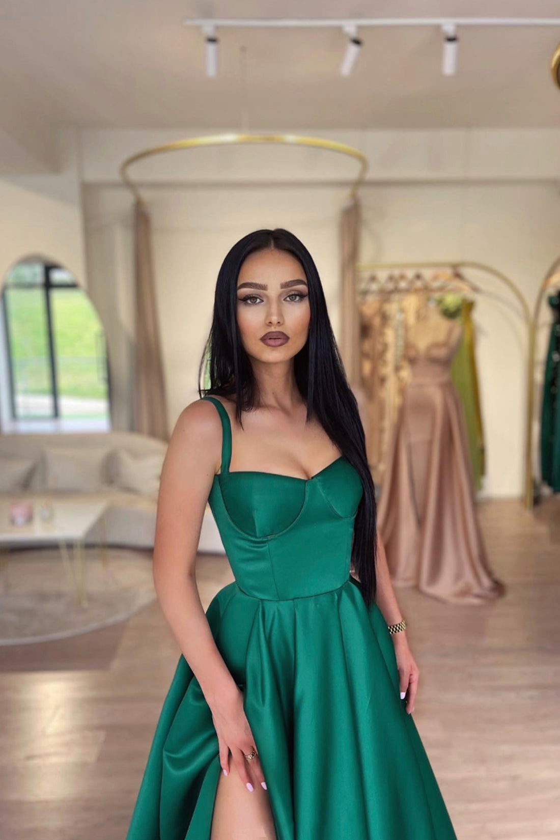 Our beautiful client on her 21st birthday in this bottle green ball gown  embellished with gold bead work😍 #21stbirthday #gown… | Instagram
