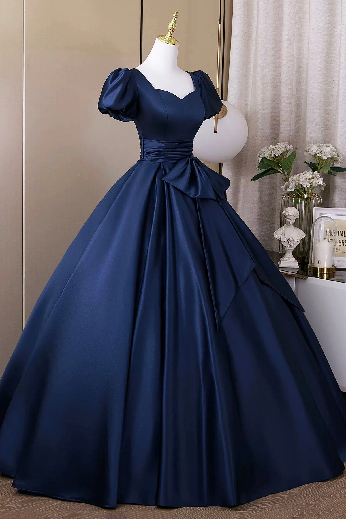 navy blue victorian dress Navy Blue Victorian Dickens Christmas Caroling Dress Frock Velvet Cape Gown Gothic Girl Theater Wear (Size: S)
