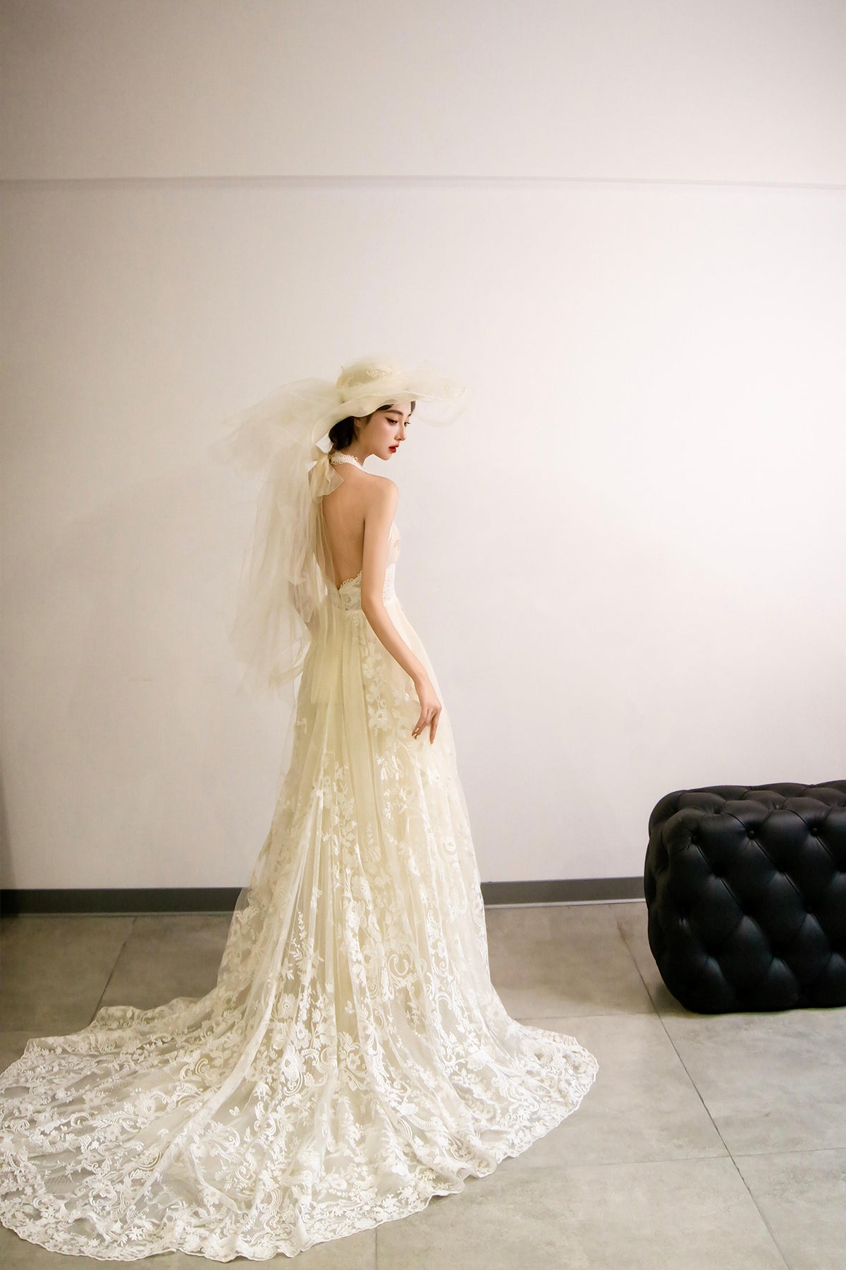 Elegant V-Neck Tulle Lace Long Prom Dress, Ivory A-Line Formal Evening Dress