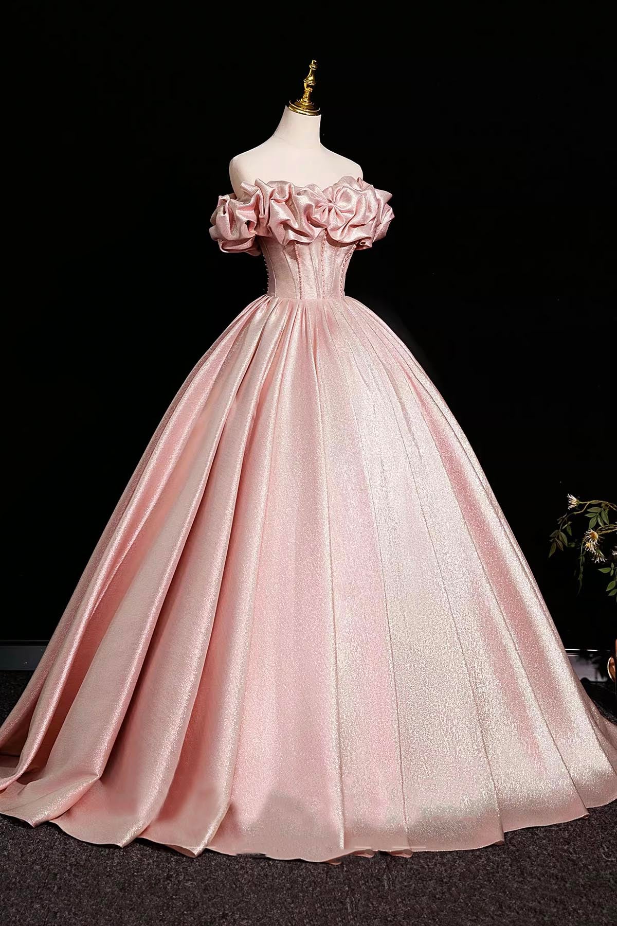 Stunning Pink Prom Dresses Ball Gown, A-line Backless Prom Formal Dres Stunning Pink Prom Dresses Ball Gown, A-line Backless Prom Formal Dres