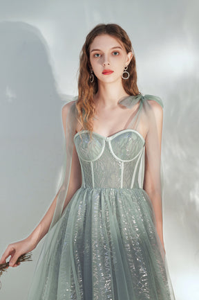 Cute Tulle Short Prom Dress with Sequins, A-Line Homecoming Party Dress