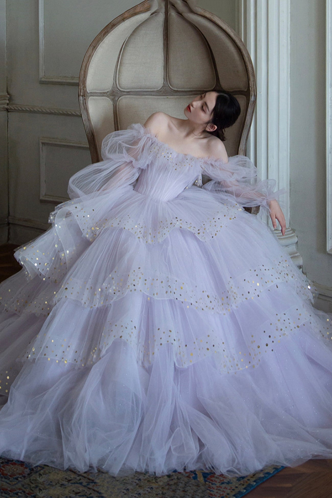 purple wedding dress 1920s fitted lace wedding dress Zapaka Women Sparkly Purple Sequins Short Homecoming Dress with Fringes Spaghetti Straps