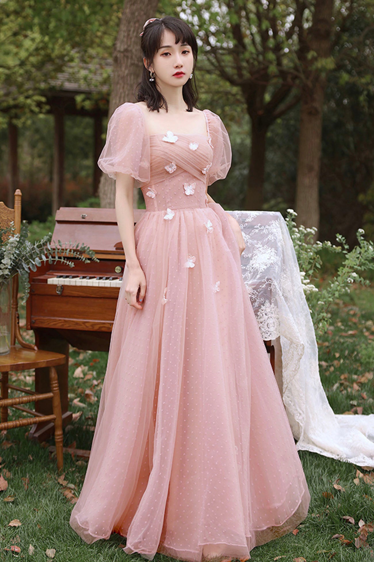 Buy Bunai Amara Belt Pink Cotton Maxi Dress For Women Online