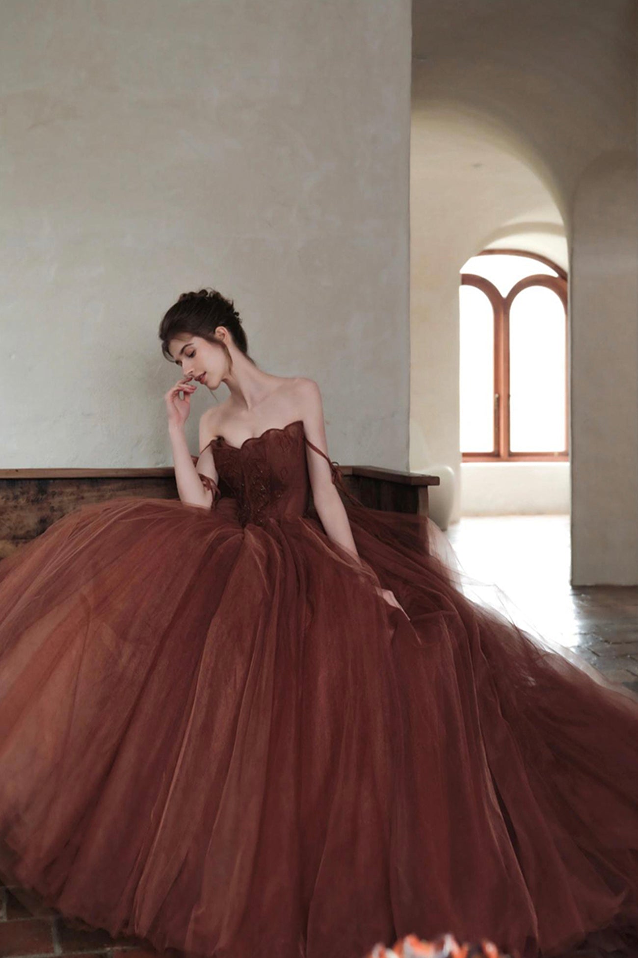 Amazing Tulle Long Ball Gown