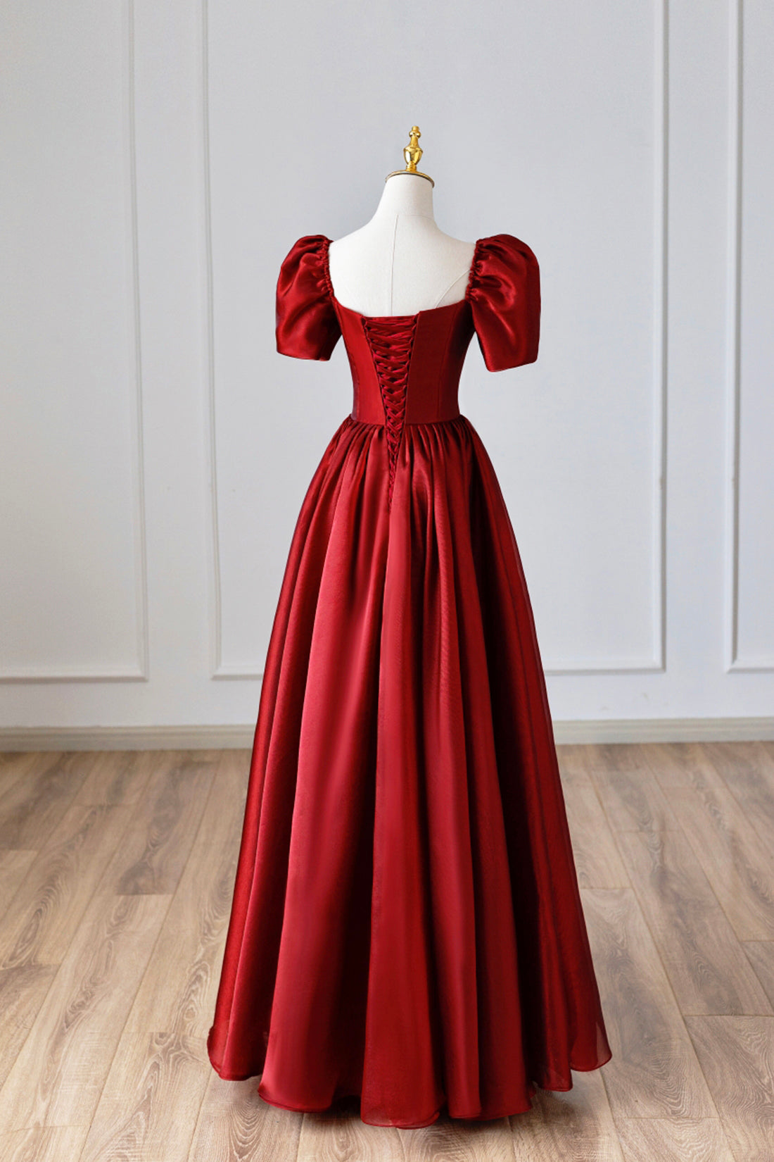 long sleeve red satin dress Burgundy Satin Long Prom Dress, Simple A-Line Short Sleeve Evening Dre long sleeve red satin dress Burgundy Satin Long Prom Dress, Simple A-Line Short Sleeve Evening Dre