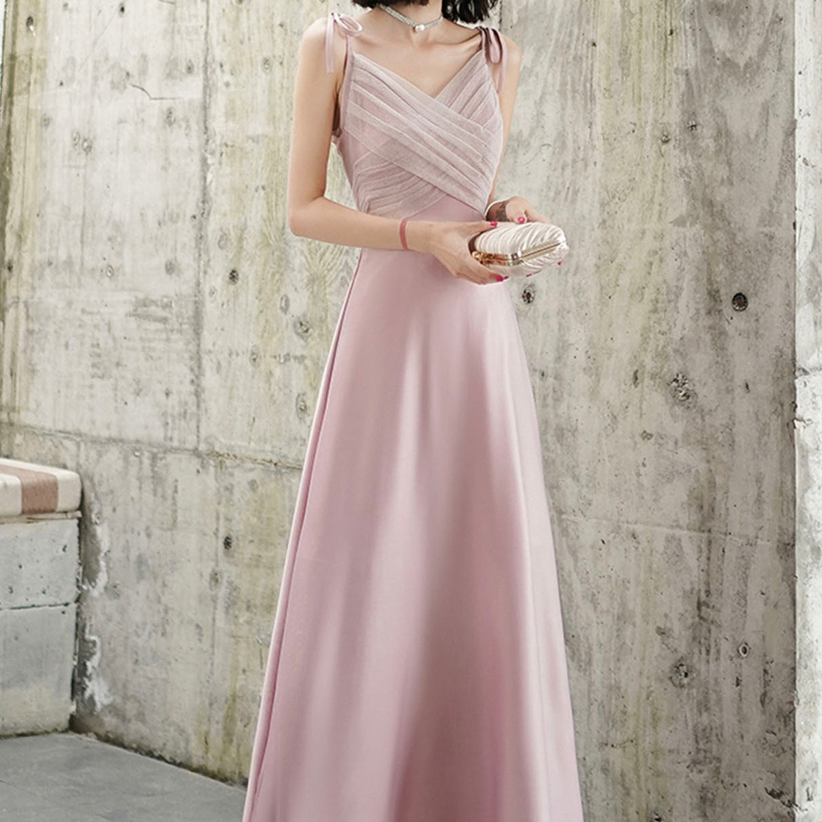 simple pink dress Grad | Baby | Graduation Dress | Short Graduation Dress | Graduation Dress for Women | 12 perfect for twirling on a summers night Pink Satin Mermaid V Neck